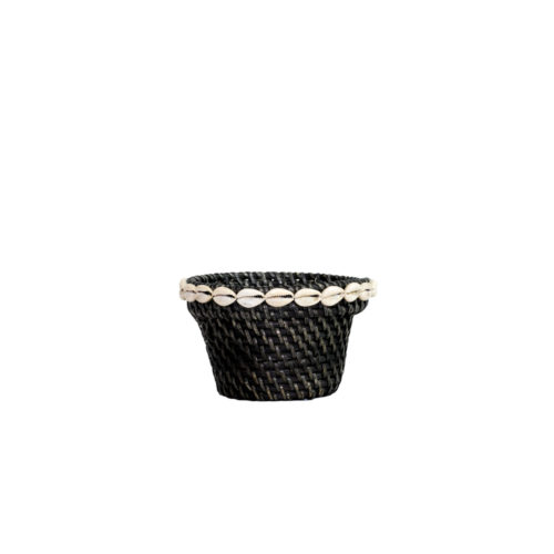 Rattan Pot With Shell S  MSP-054