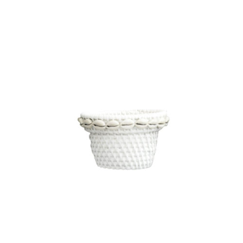 Rattan Pot With Shell S  MSP-060
