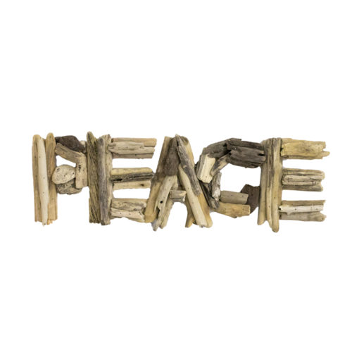 Peace Driftwood Sign  KDA-009